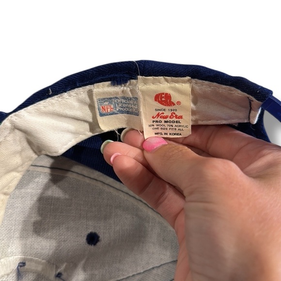 Vintage 90s Indianapolis Colts New Era Pro Model Snapback Hat Made in USA - Picture 5 of 5